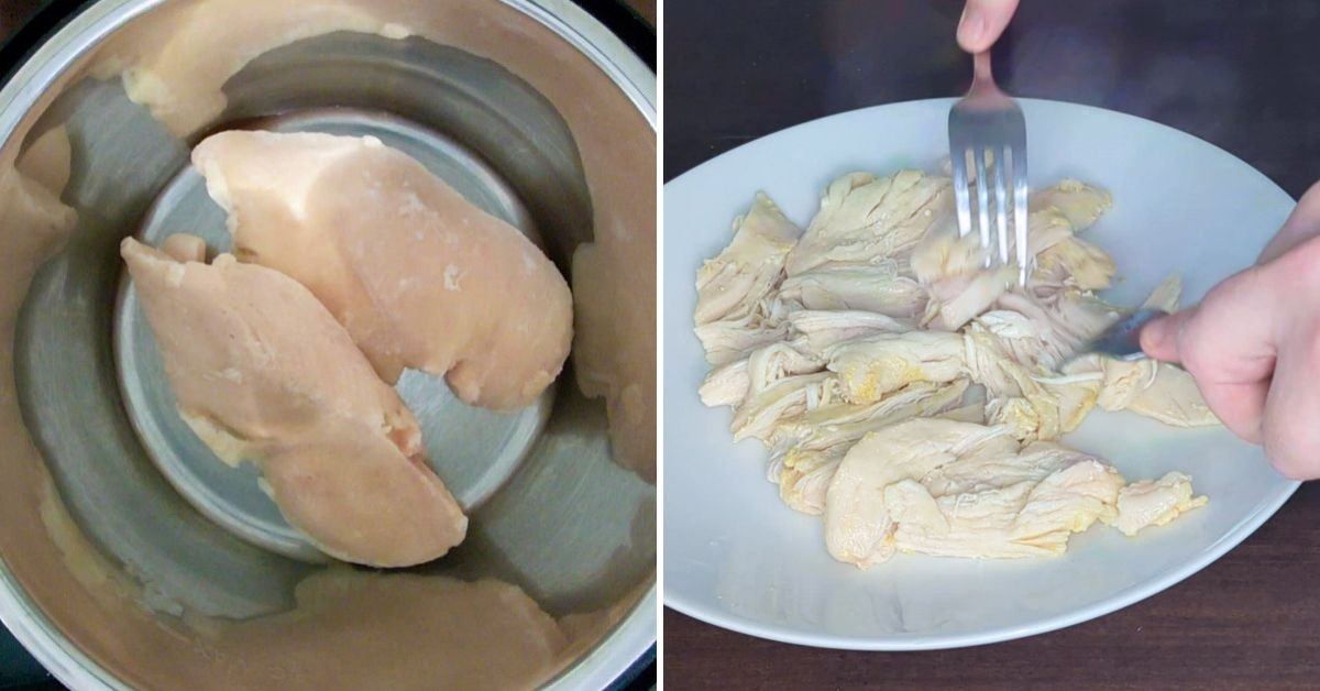 Frozen chicken breast in the Instant Pot